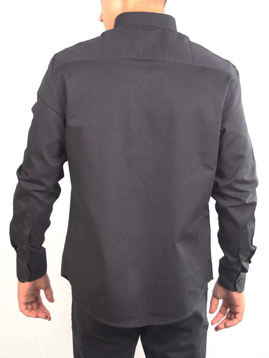 Authentic Natural Cotton Shirt for Men - Black - Image 2