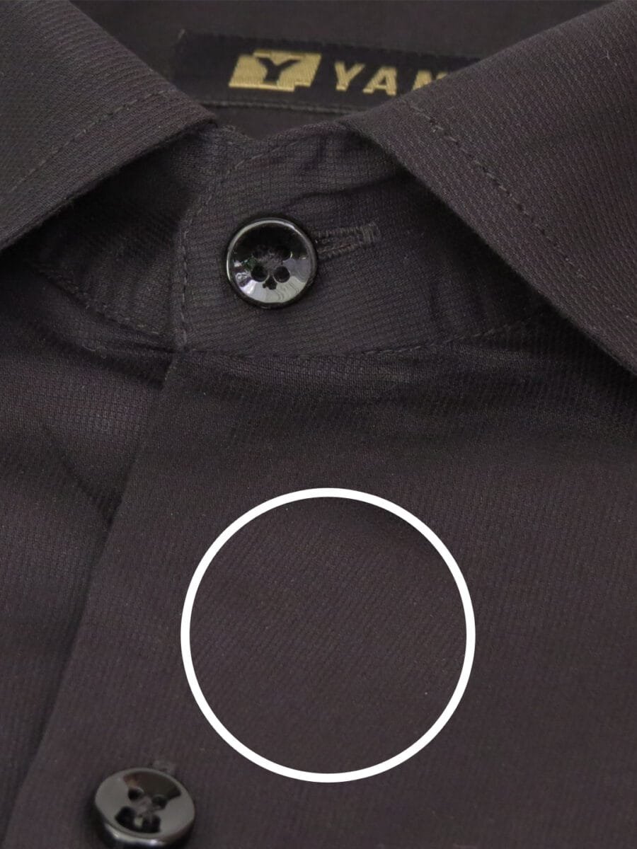 Authentic Natural Cotton Shirt for Men - Black - Image 5