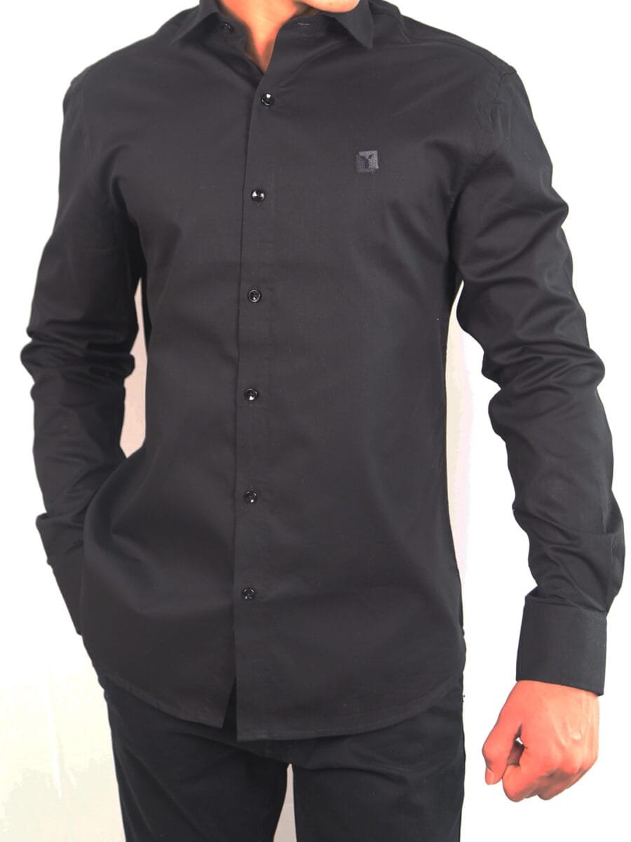 Authentic Natural Cotton Shirt for Men - Black