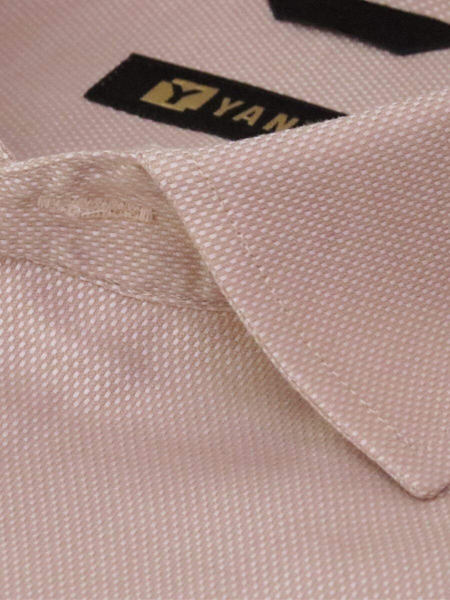 Royal Mulberry Cotton Shirt for Men - Beige (Small white dotted) - Image 3