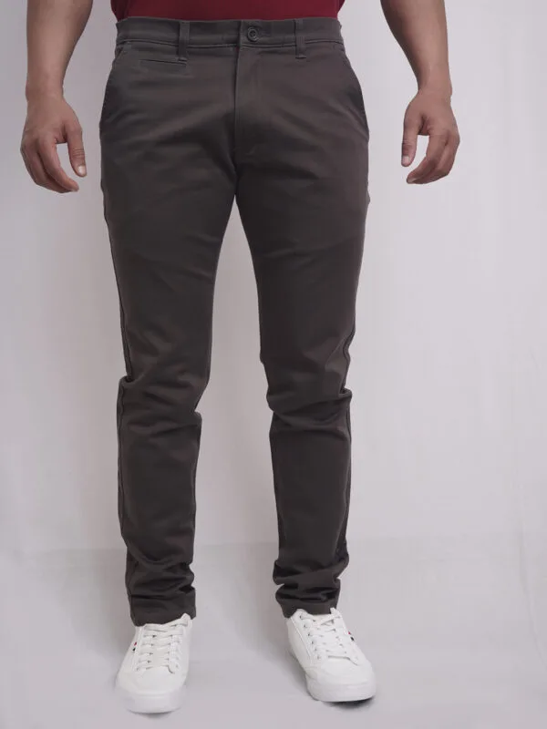 Vintage Vibes Comfort Cotton Pant for Men - Dark Grey
