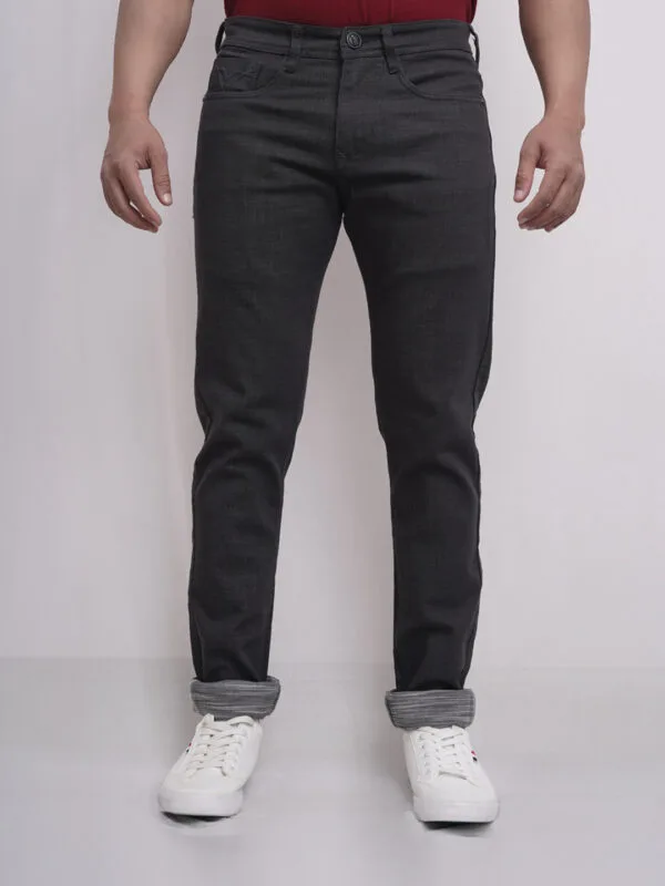 Ultimate Comfort Denim Jeans for Men - Dark Ash Grey